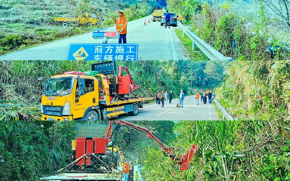 南京同道携手广东公路局开展绿篱修剪机现场演示