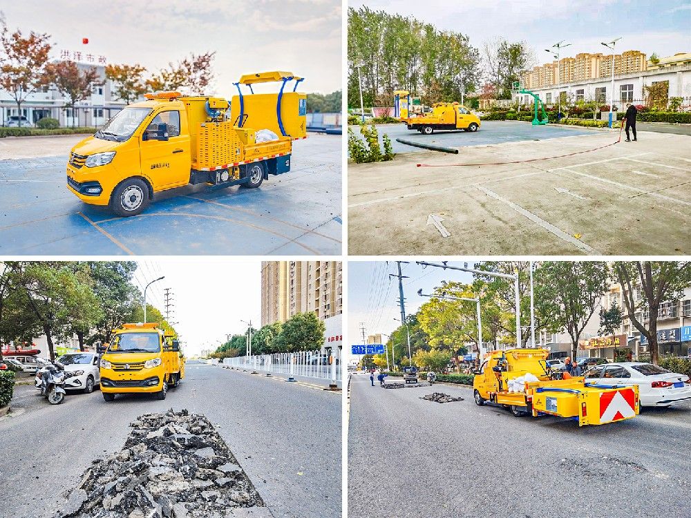 同道最新研发的微型沥青路面热再生养护车成功交付江苏淮安